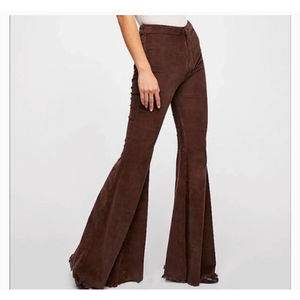 Free People Just Float on brown corduroy Flare